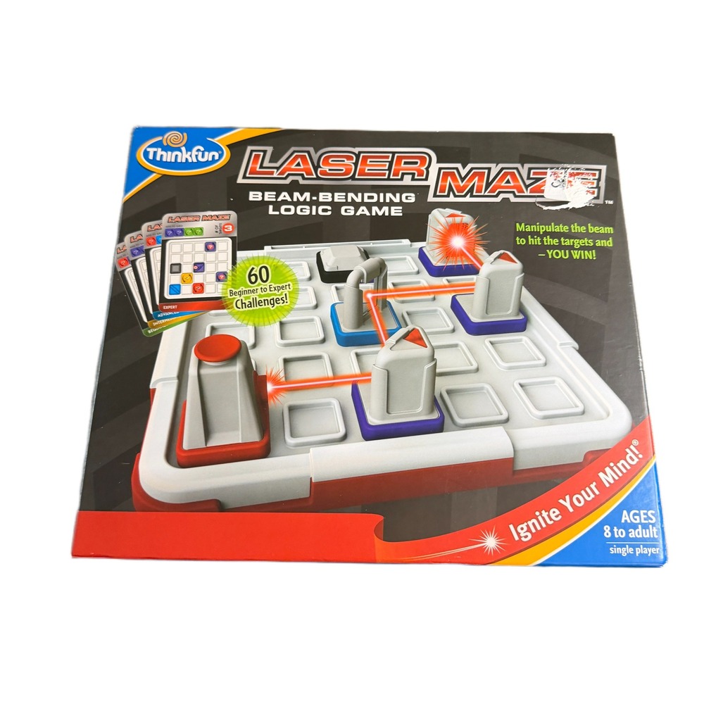 ThinkFun Laser Maze Beam-Bending Logic Game 60 Challenges Ages 8 to Adult 1004